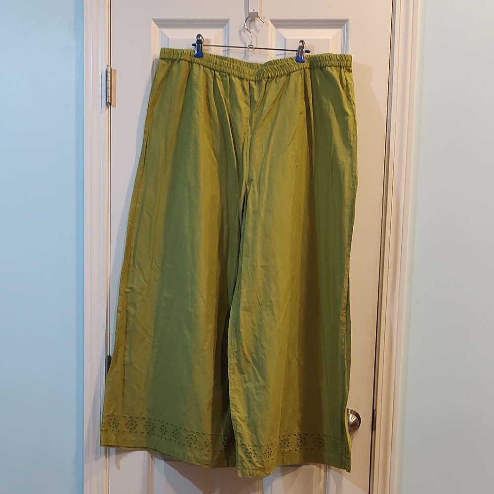 Gudrun Sjoden Green Wide Leg Pants